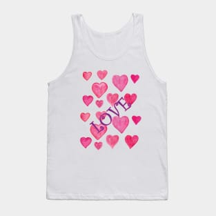 Valentine's Love Hearts Tank Top